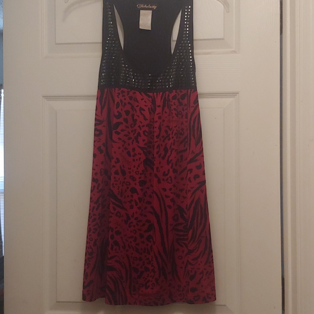 🏷3 for $24🏷Red/black razor back tank shirt